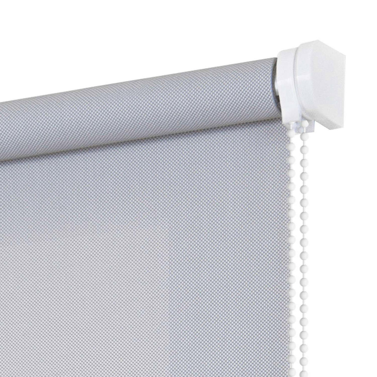 SCREEN-ROLLO| Grau, 90 cm x 180 cm - Grau, Kunststoff (90/180cm) - STORESDECO