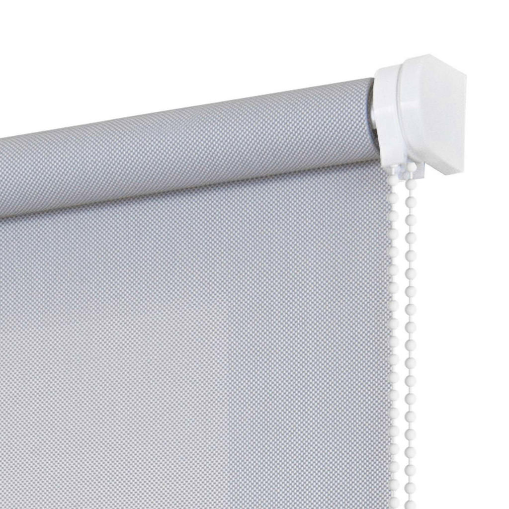 Thumbnail - Storesdeco Screen-Rollo, Grau, Kunststoff, Uni, Rechteckig, 150x180 cm, CE, Wohntextilien, Rollos & Jalousien, Rollos, V...