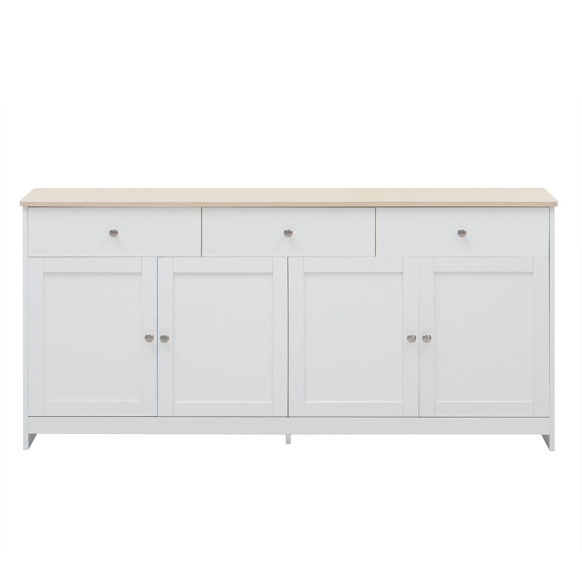 SIDEBOARD Weiß 160/37/75 cm - Weiß, Holzwerkstoff (37/75/160cm) - Urban Meuble