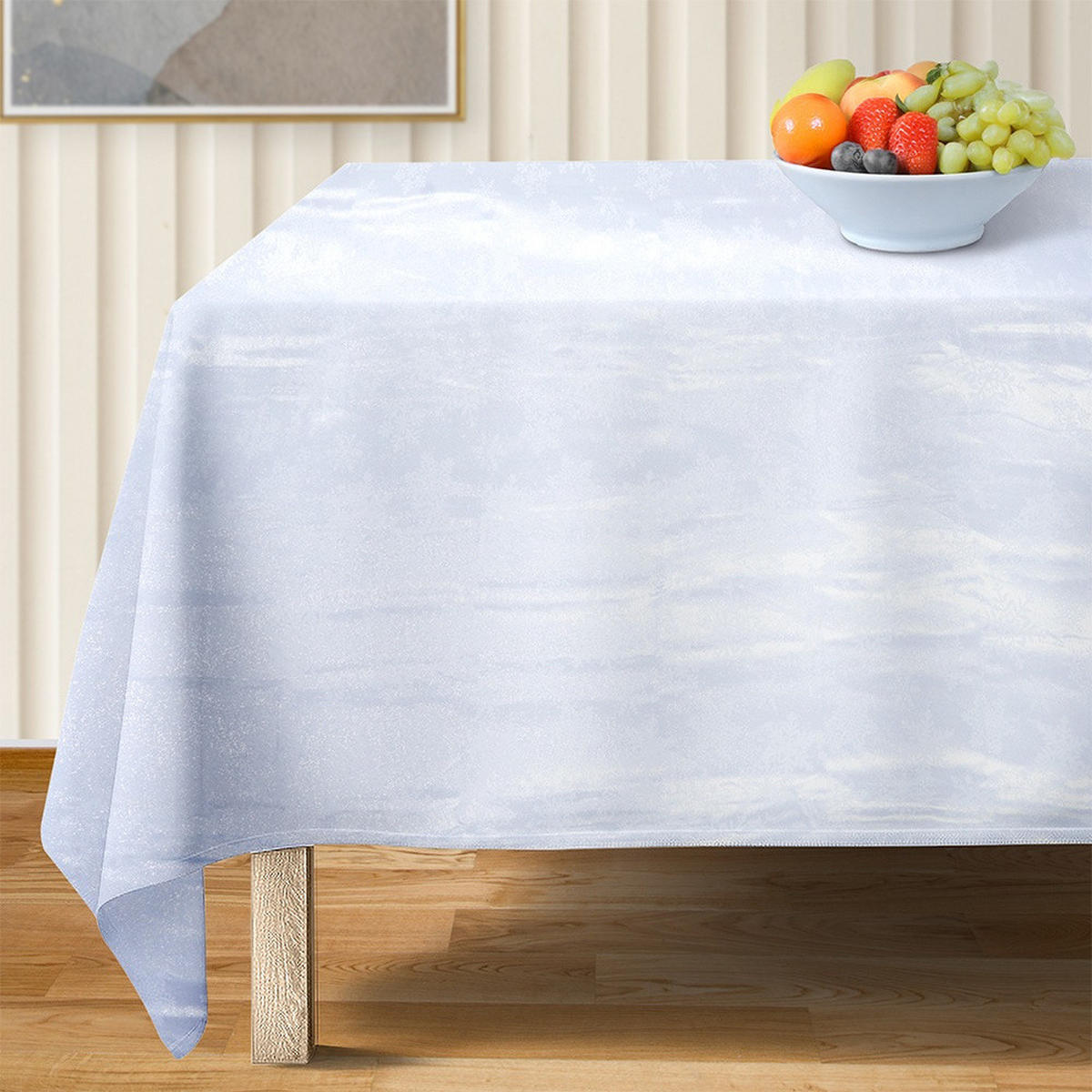 WEIHNACHTSTISCHDECKE Fleckenabweisend 220 x 150 cm - Weiß, Textil (220/150cm) - Excellent Houseware
