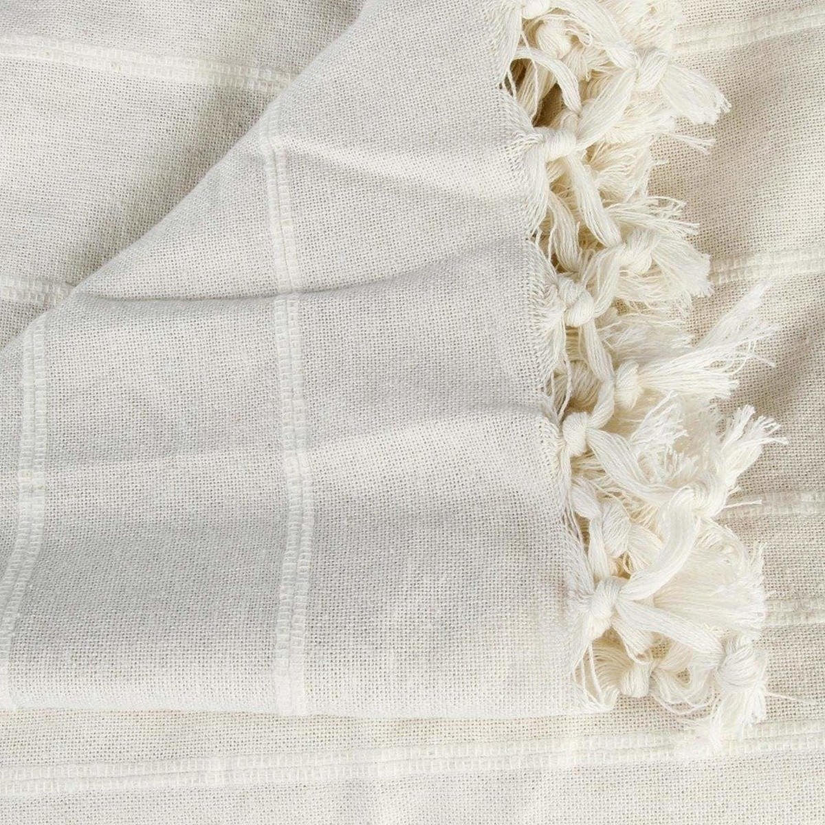 TAGESDECKE 220/160 cm - Ecru, Naturmaterialien (160/220cm) - Atmosphera Createur d´interieur