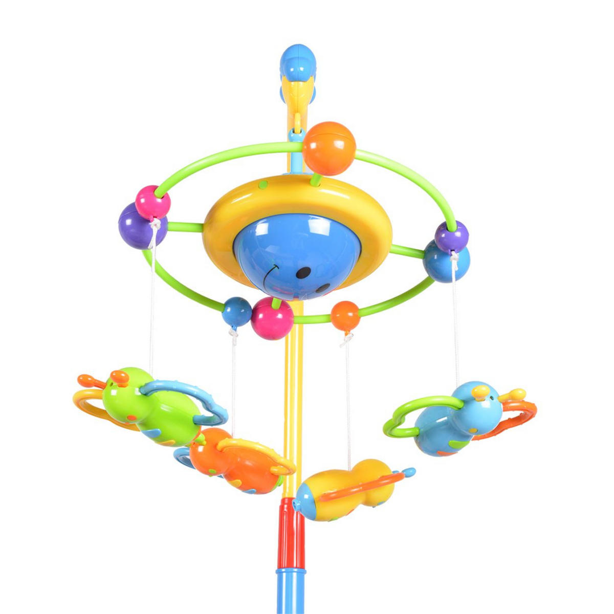 MUSIKMOBILE Orbit TL016 drehbares Mobile, Musik und Licht, ab 6 Monate, Lichtfunktion - Multicolor, Kunststoff (28/70/35cm) - Moni