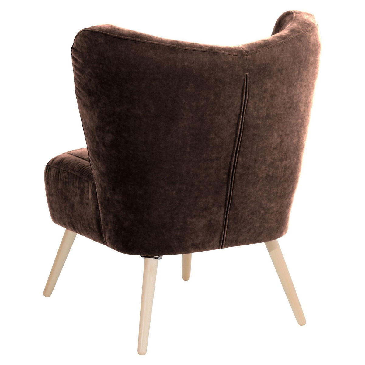 SESSEL Kathy Bezug Veloursstoff Buche natur / braun - Braun, Kunststoff (70/86/69cm) - 58aufmkessel