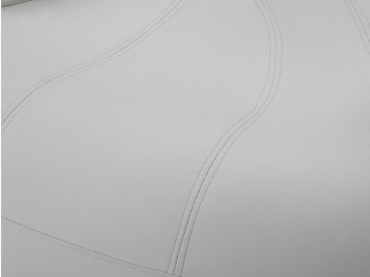 FINGERSESSEL drehbar - Kunstleder - Weiß - CATCHY - Weiß, Leder (78/89/82cm) - Vente-Unique