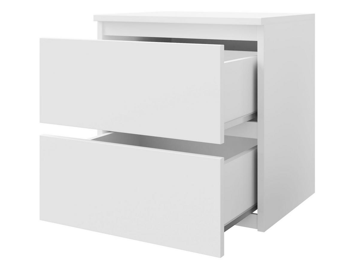 NACHTTISCH Malwa M2 - Weiß, Holzwerkstoff (40/40/30cm) - MIRJAN24