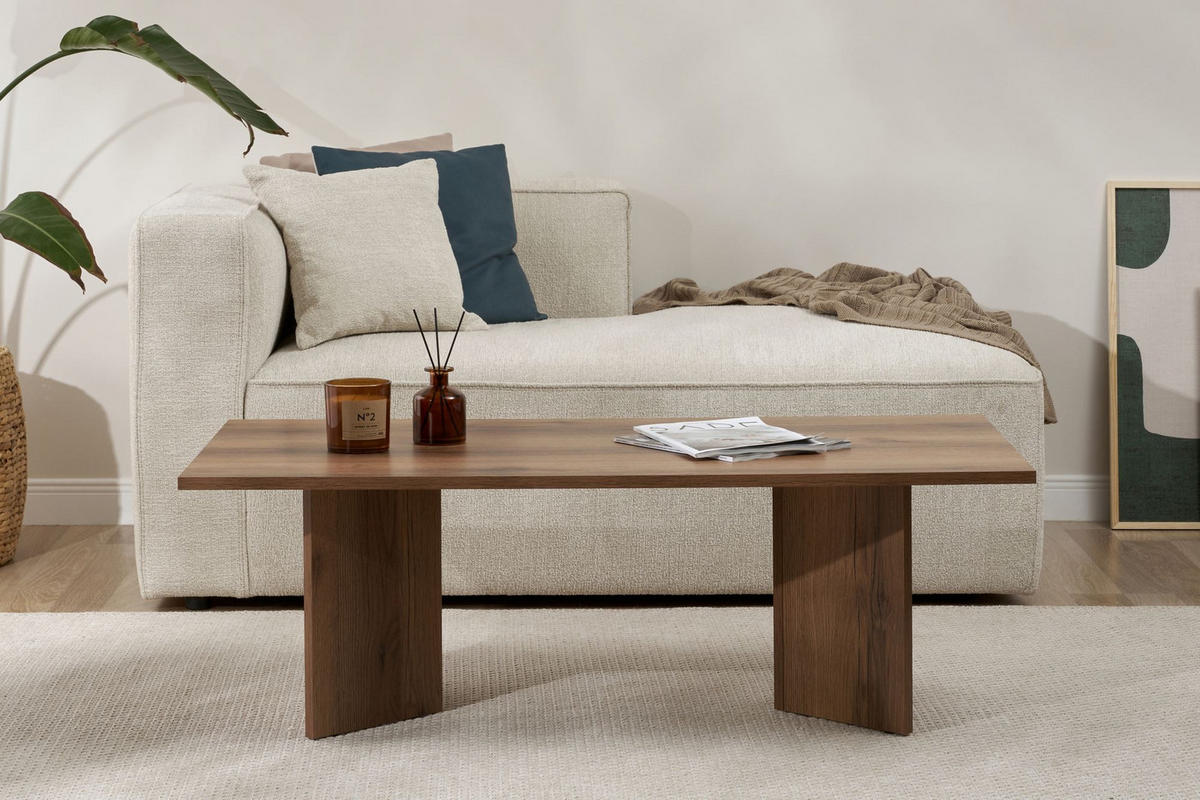 COUCHTISCH Sabin Nussbaum - Nussbaumfarben, Holz (60/119/40cm) - Habitat Garten