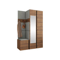 MOBILIER PENTRU HOL Orion XXVI - culoare lemn de nuc/gri, material plastic/compozit lemnos (116/186/46cm) - MIRJAN24