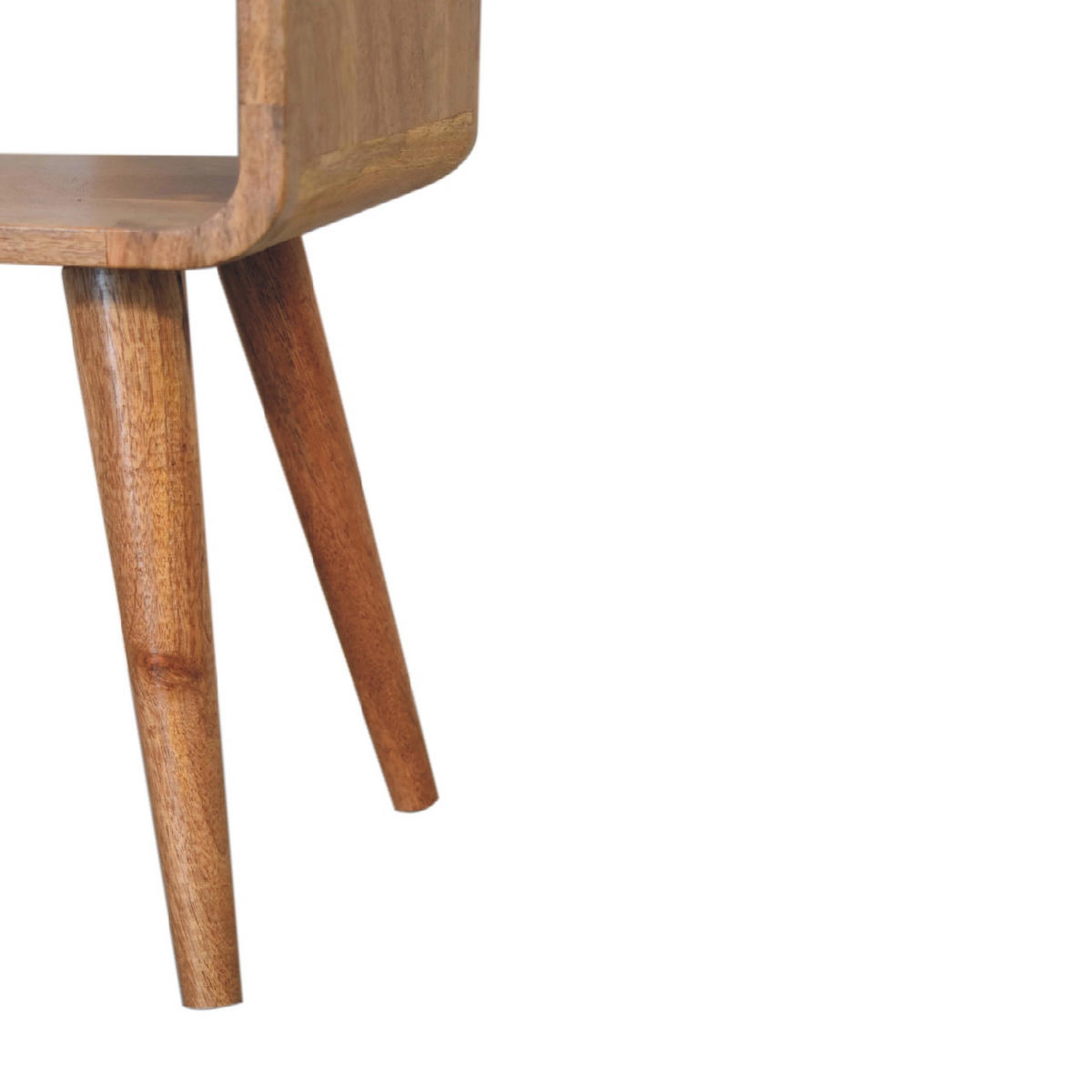 NACHTTISCH aus Massivholz - Messingfarben/Braun, Holz/Metall (30/50/25cm) - Artisan Furniture