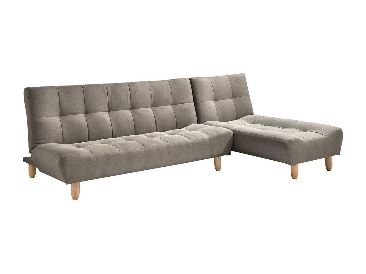 SCHLAFSOFA - 4 Personen - Stoff - Taupe - - Taupe, Textil (84/87/165cm) - Vente-Unique