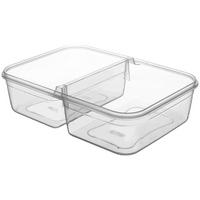 LUNCHBOX Unterteilt 2 Fächer 2 l Transparent - Transparent, Kunststoff (18/7/25.5cm) - Orion 