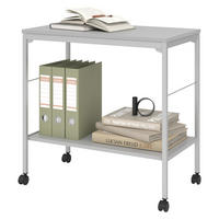 AKTENWAGEN mit Rollen 40/73,5/72 cm in Grau - Grau, Metall (73.5/72/40cm) - bümö