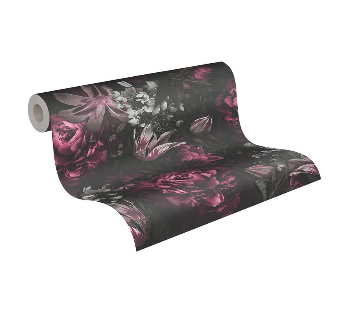 VLIESTAPETE Lila 53/1005 cm - Lila, Textil (53/1cm) - KUNSTLOFT