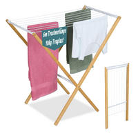 SUŠIAK na prádlo - viacfarebná, kov/drevo (79/77/49cm) - Relaxdays