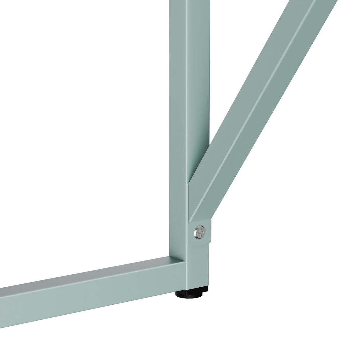 SCHREIBTISCH 120 cm, Salbeigrün - Grün, Metall (120/60/78cm) - Oviala
