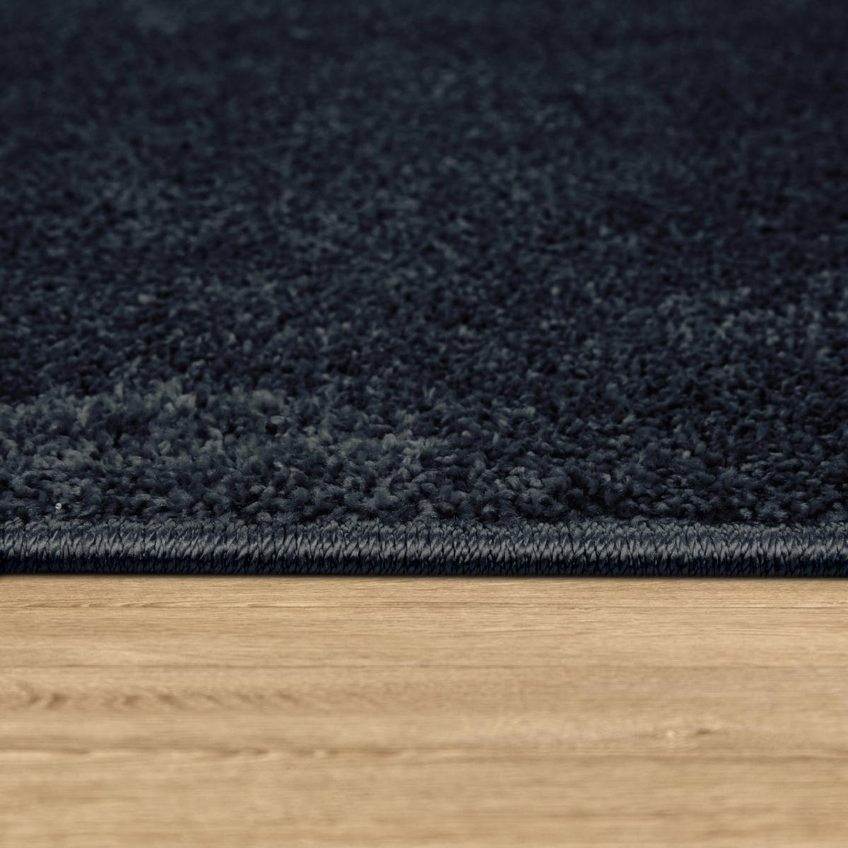 KURZFLORTEPPICH Waschbar, einfarbig, Marineblau, 200 x 280 cm - Blau, Textil (200/280cm) - KADIMA DESIGN