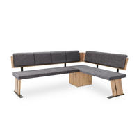 ECKBANK Dolorita für 5 Personen Holznachbildung Artisan Eiche/Grau - Eiche Artisan/Grau, Kunststoff (205/155cm) - 58aufmkessel