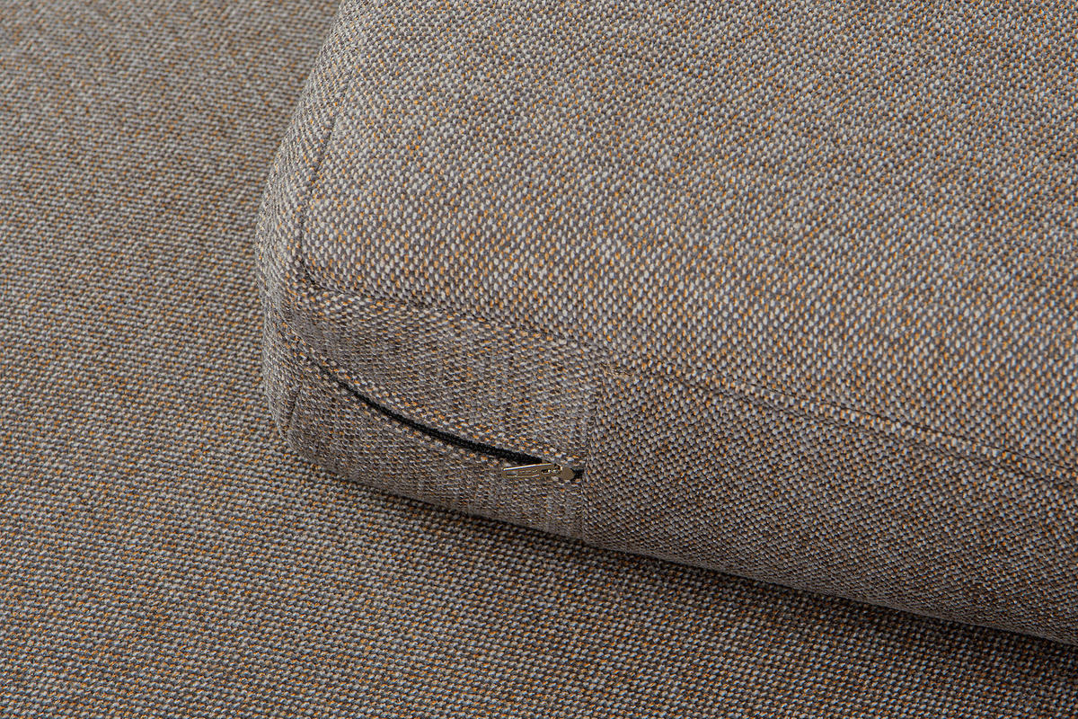 2-SITZER-SOFA TAGIO II mit Armlehnen, Hellbraun - Hellbraun, Textil (88/80/153cm) - KONSIMO®