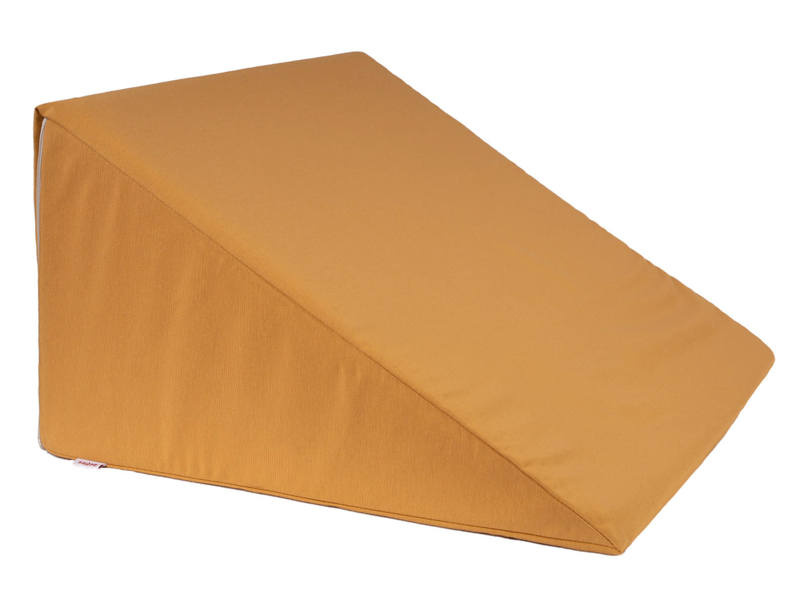 KEILKISSENHÜLLE Wunschton safran-gelb 62/49/30 cm - Gelb, Textil (49/62cm) - beties Heimtextil
