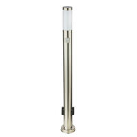 LED STEHLEUCHTE Edelstahl Silber - Silberfarben, Metall (7.6/7.6/110cm) - Globo Lighting