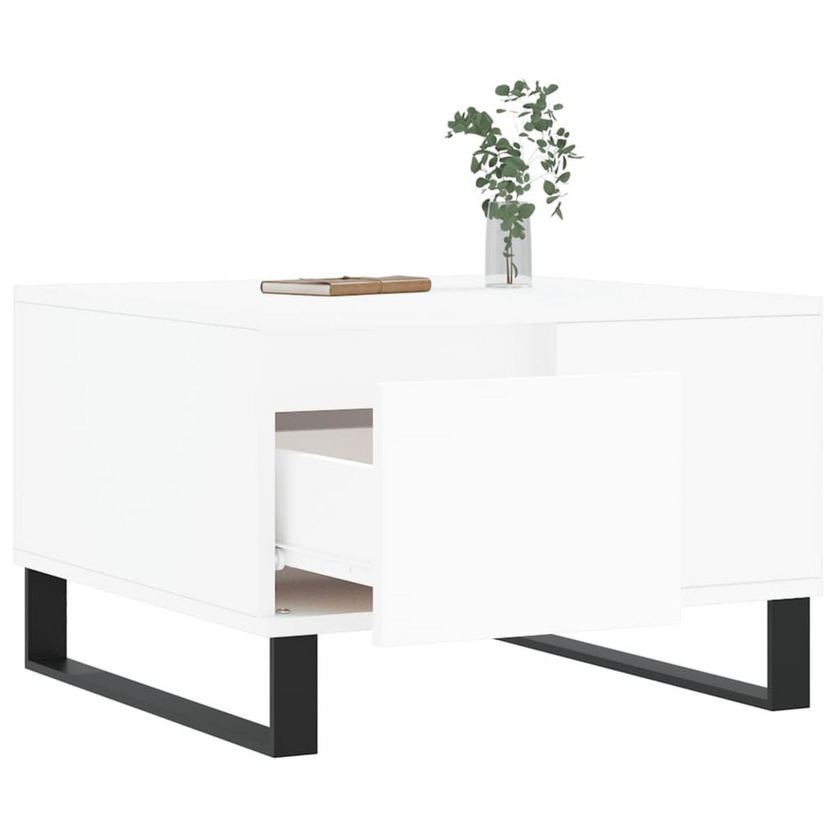COUCHTISCH Weiß 55x55x36,5 cm Holzwerkstoff - Weiß, Holzwerkstoff (55/55/36.5cm) - furnicato