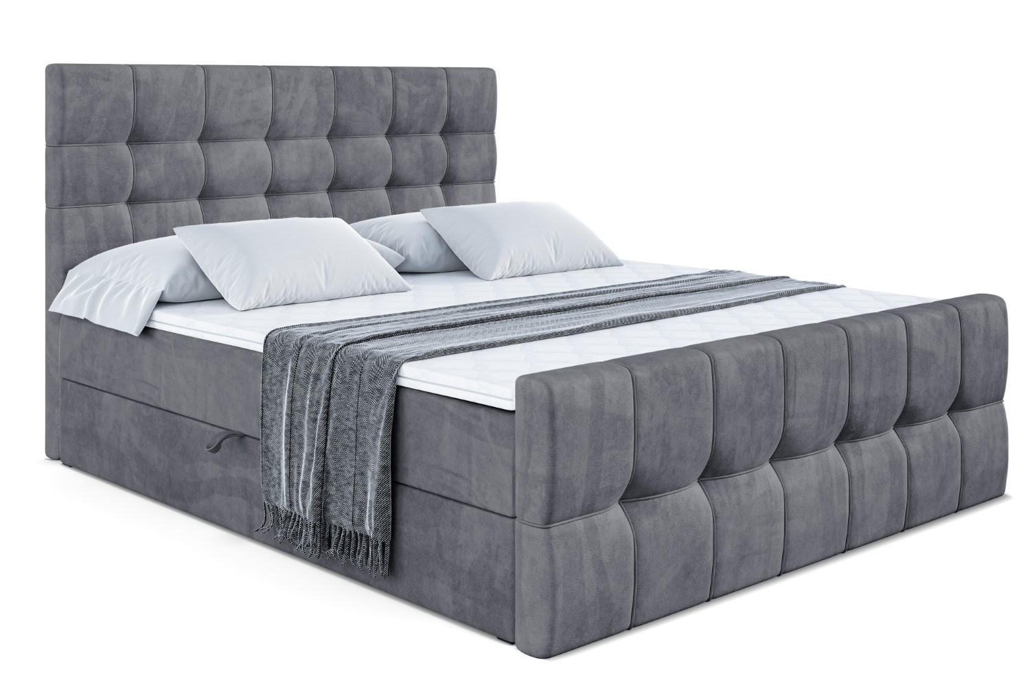 BOXBETT BERO-Z - 200 x 200 - H4 - Dunkelgrau - Dunkelgrau, Holzwerkstoff (200/200cm) - ALTDECOR