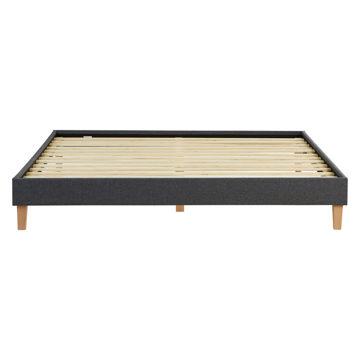 POLSTERBETT mit Lattenrost 180/200 cm in Grau - Grau, Textil (180/200cm) - Homestyle4u