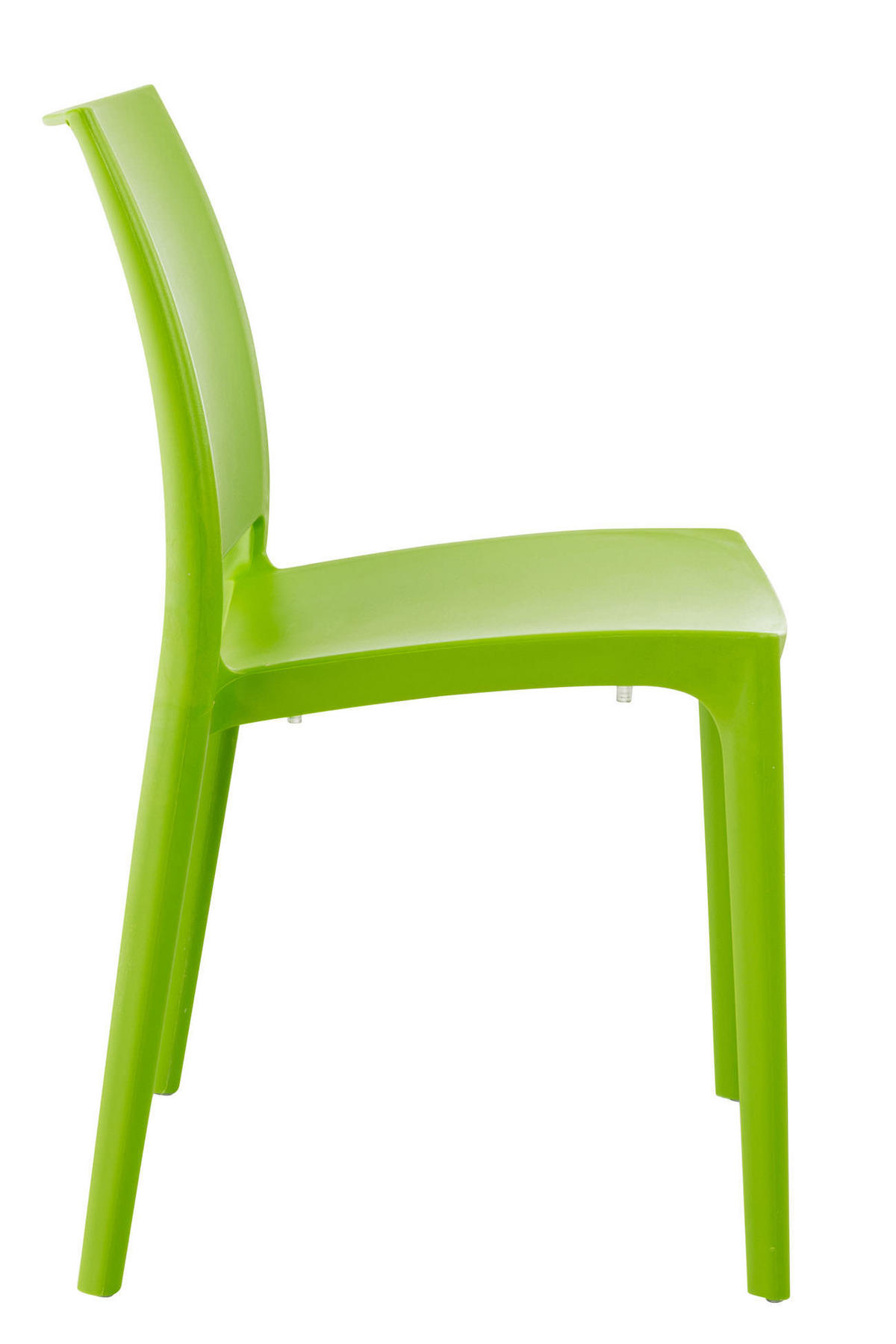 GARTENSTUHL 4er Set Kunststoff grün - Grün, Kunststoff (44/81/50cm) - CLP