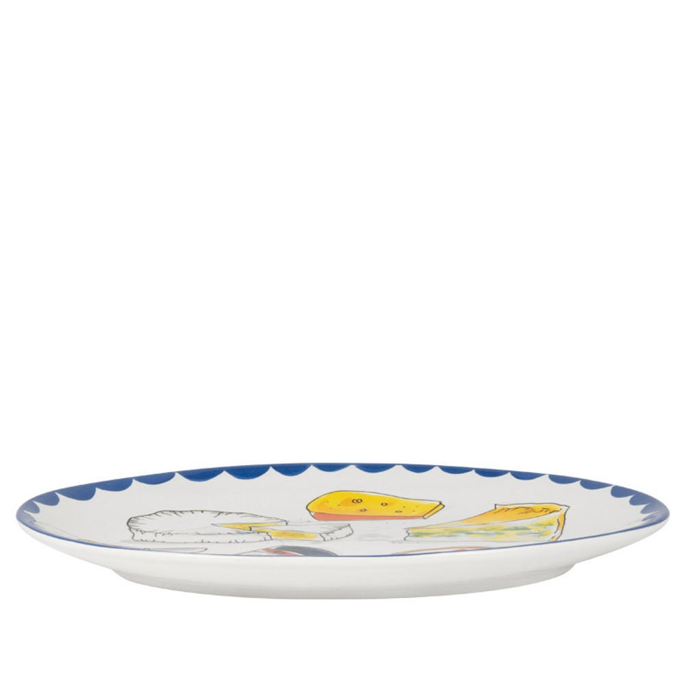 TELLER Käse und Delikatessen in Bunt - 29cm - Multicolor, Keramik (29/22/2cm) - Blond Amsterdam
