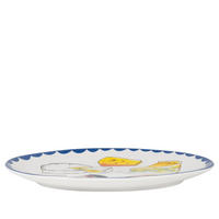 TELLER Käse und Delikatessen in Bunt - 29cm - Multicolor, Keramik (29/22/2cm) - Blond Amsterdam