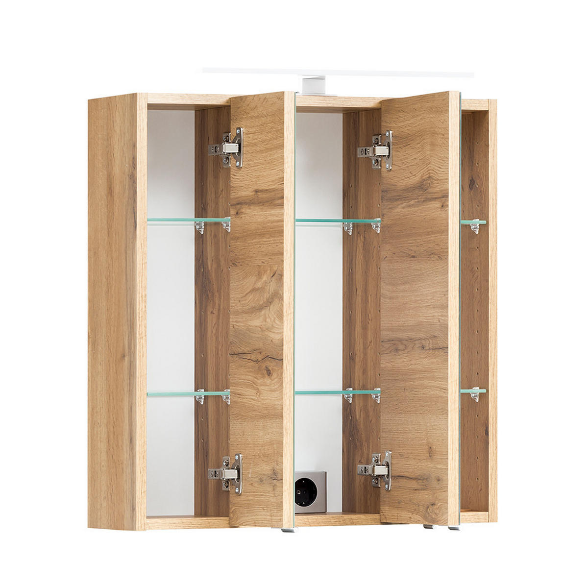 BADMÖBEL-SET Vasto-03 - Weiß, Holzwerkstoff (60/200/35cm) - Lomado