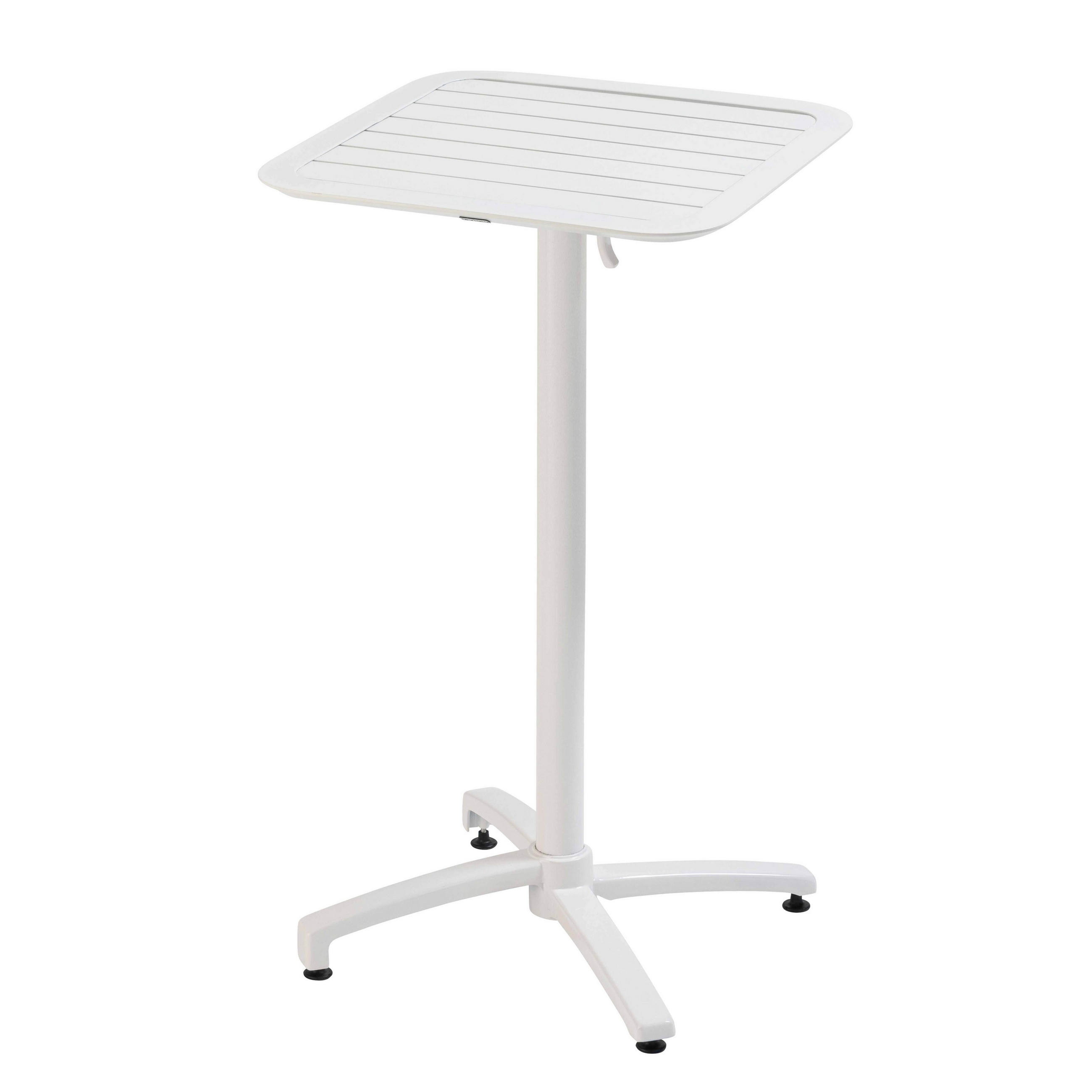 Oviala Hochtisch Weiß 60x108x60 cm