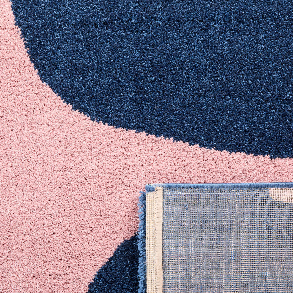 TEPPICH vintage blume blau Groovy 80x140 cm - Blau, Textil (80/140cm) - Nazar Rugs