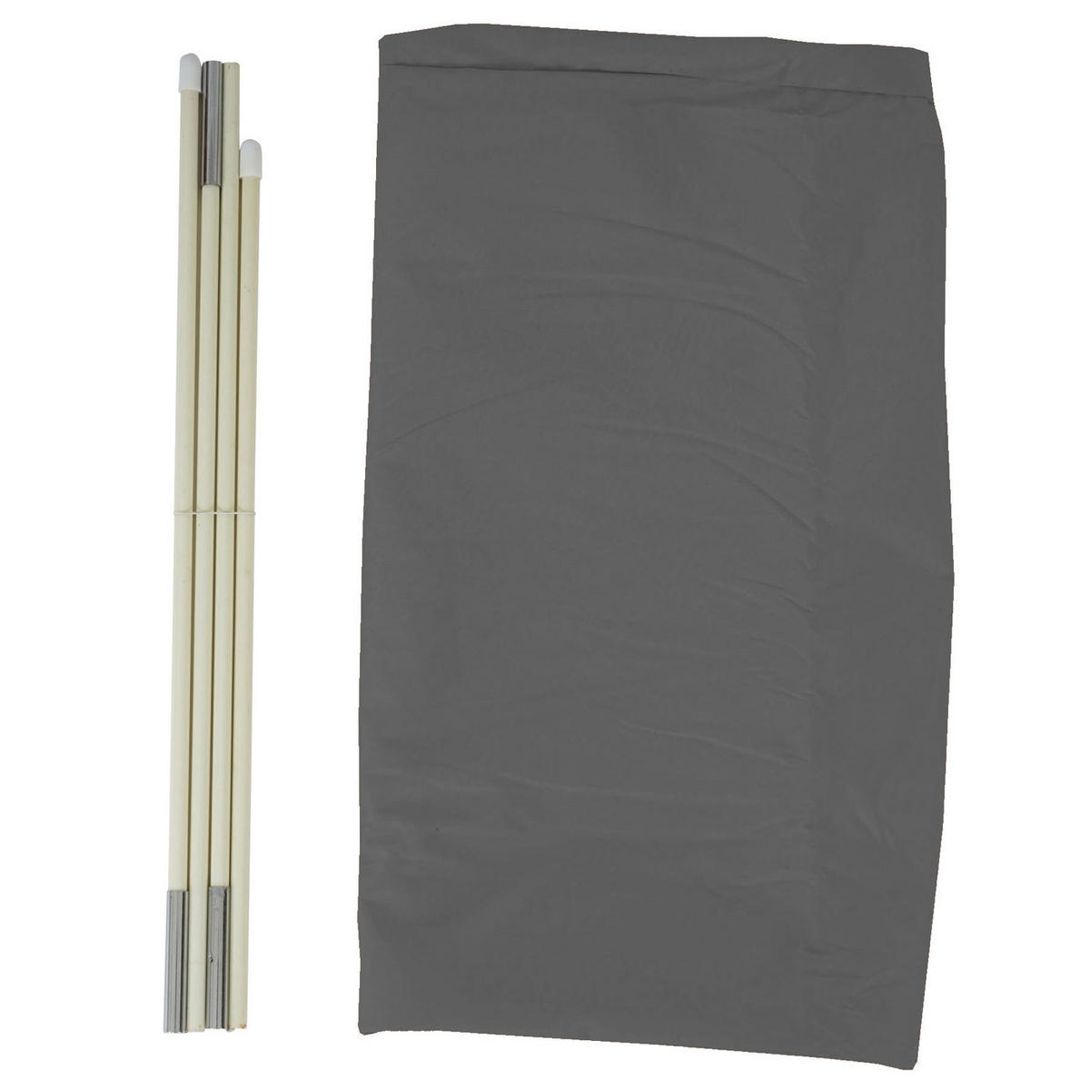 SCHUTZHÜLLE FÜR MARKTSCHIRM Anthrazit - Anthrazit, Textil (60/280/30cm) - MCW