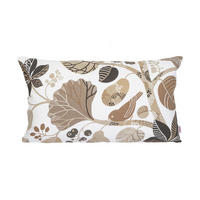 KISSENHÜLLE Zauberwald elfenbein-taupe Baumwolle 50/30 cm - Taupe/Ecru, Textil (30/50cm) - beties Heimtextil