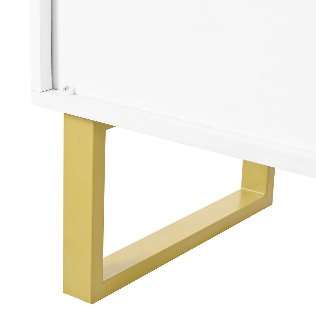 SIDEBOARD 140/40/80 cm Weiß aus MDF mit 4 Türen - Weiß, Holzwerkstoff (40/80/140cm) - OKMYHOME