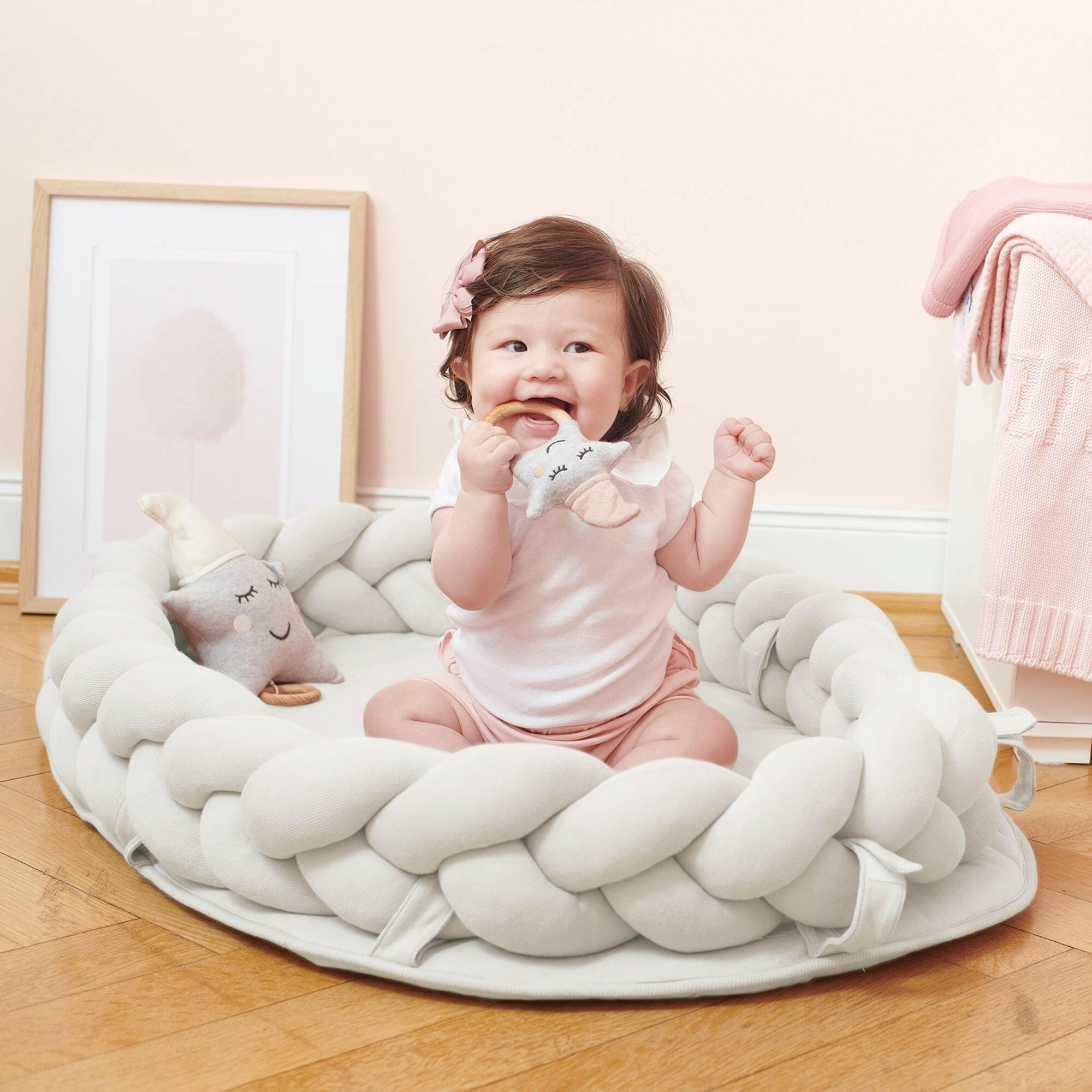BABYNEST geflochten Natur - Naturfarben, Textil (60/90cm) - nordic coast company