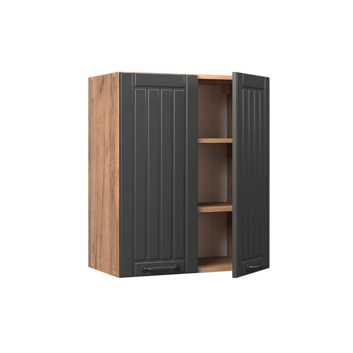 VĚŠÁK NA STĚNU Fame-Line Tmavě šedá - medově dubová/tmavě šedá, kompozitní dřevo (60/72/34.1cm) - Vicco