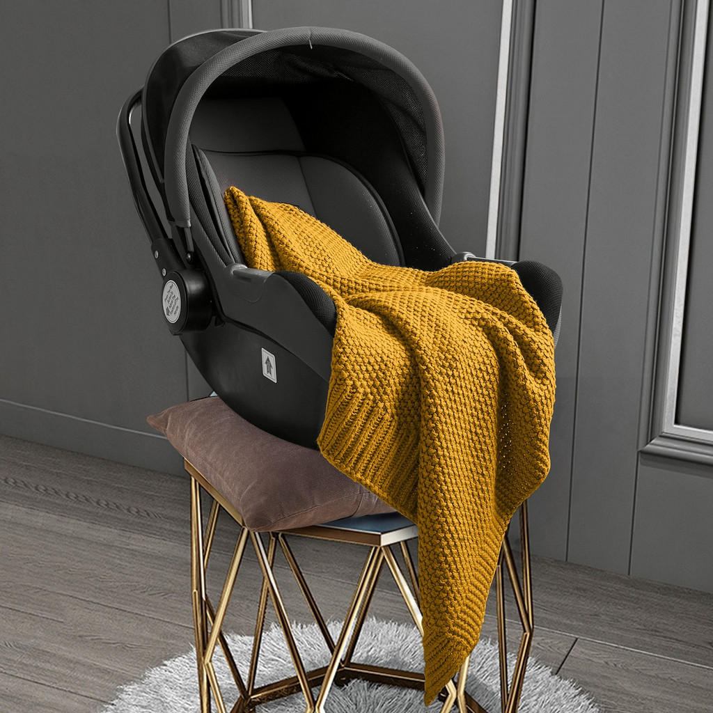 Thumbnail - wometo Schmusedecke, Gelb, Textil, 70x100 cm, Oeko-Tex®, Wohntextilien, Decken, Kuscheldecken
