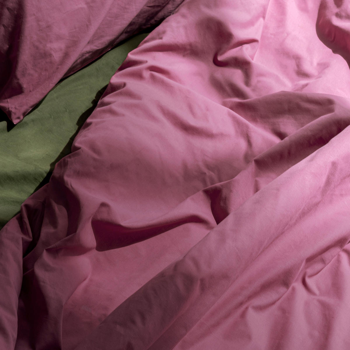 BETTBEZUG basic 220x220 cm (komfortgrösse) magenta - Magenta, Textil (220/220cm) - Happy Friday