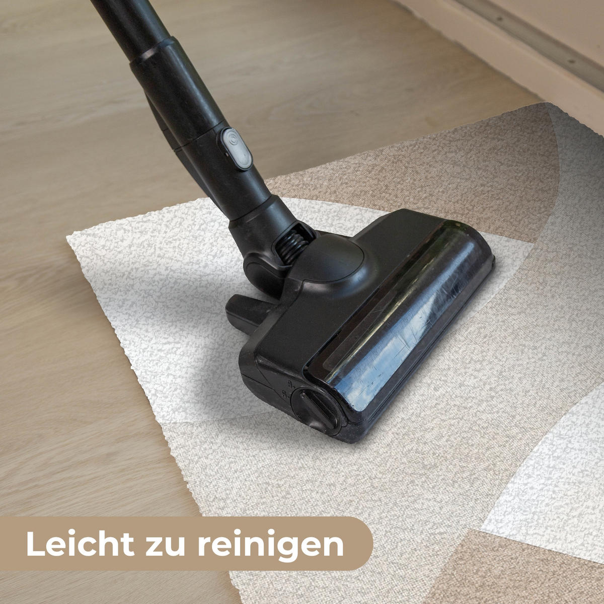 FUSSMATTE Braun - Japandi - Abstrakt 60x40 cm - Beige, Kunststoff (60/0.4cm) - MuchoWow