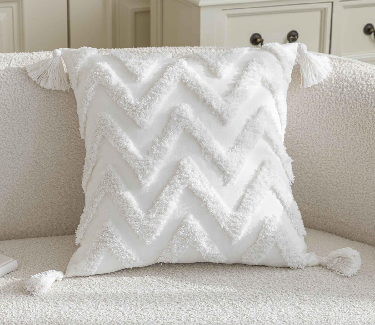 DEKOKISSEN Bonn HxB 45x45 cm Weiß - Weiß, Textil (46/45cm) - Gardinenbox