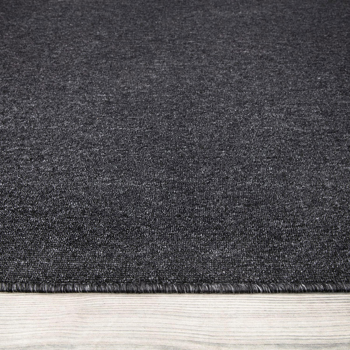 FLACHWEBTEPPICH Waschbar, einfarbig, Anthrazit, 120 x 160 cm - Anthrazit, Textil (120/160cm) - KADIMA DESIGN