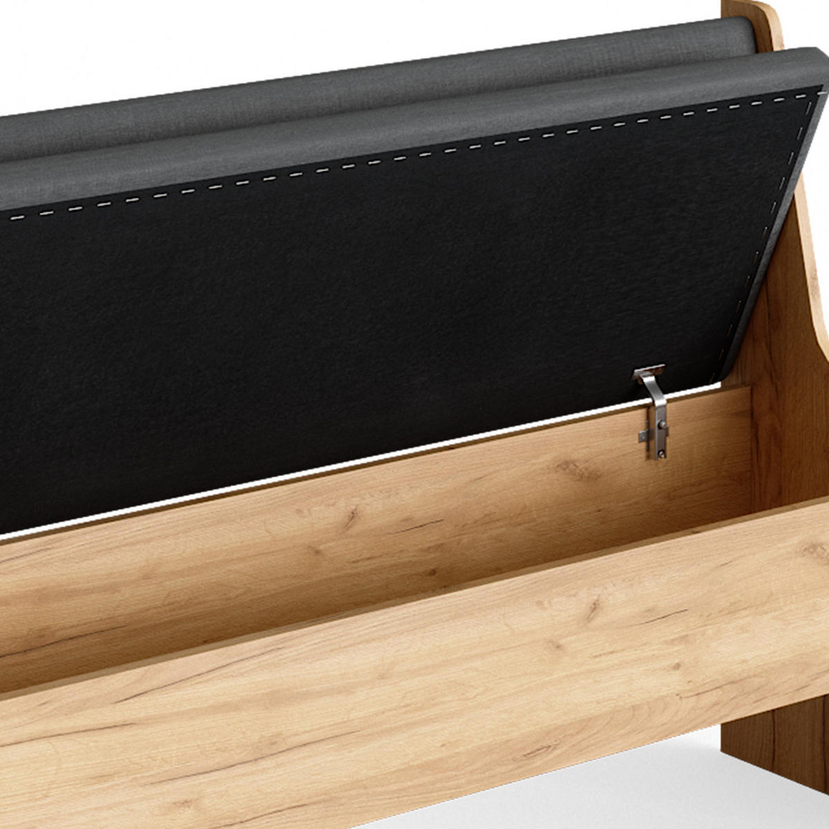 ESSZIMMER-BANK Roman Sandeiche 136.6 x 41.5 cm - Anthrazit/Sonoma Eiche, Holzwerkstoff (41.5/80/136.6cm) - Vicco