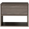 NACHTTISCH hängend Framme Walnuss Holzoptik mit Fach, 50 cm - Dunkelbraun, Holzwerkstoff (50/40/36cm) - Selsey