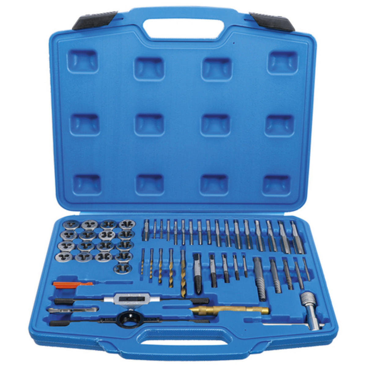 GEWINDESCHNEID-SATZ, Zoll, 56-teilig, 1/4"-1" - Multicolor, Kunststoff (385/315/57cm) - BGS technic