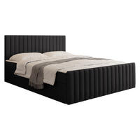 BOXBETT Tirulo Fix - H3 - Dunkelgrau/Schwarz, Holzwerkstoff/Kunststoff (140/200cm) - MIRJAN24