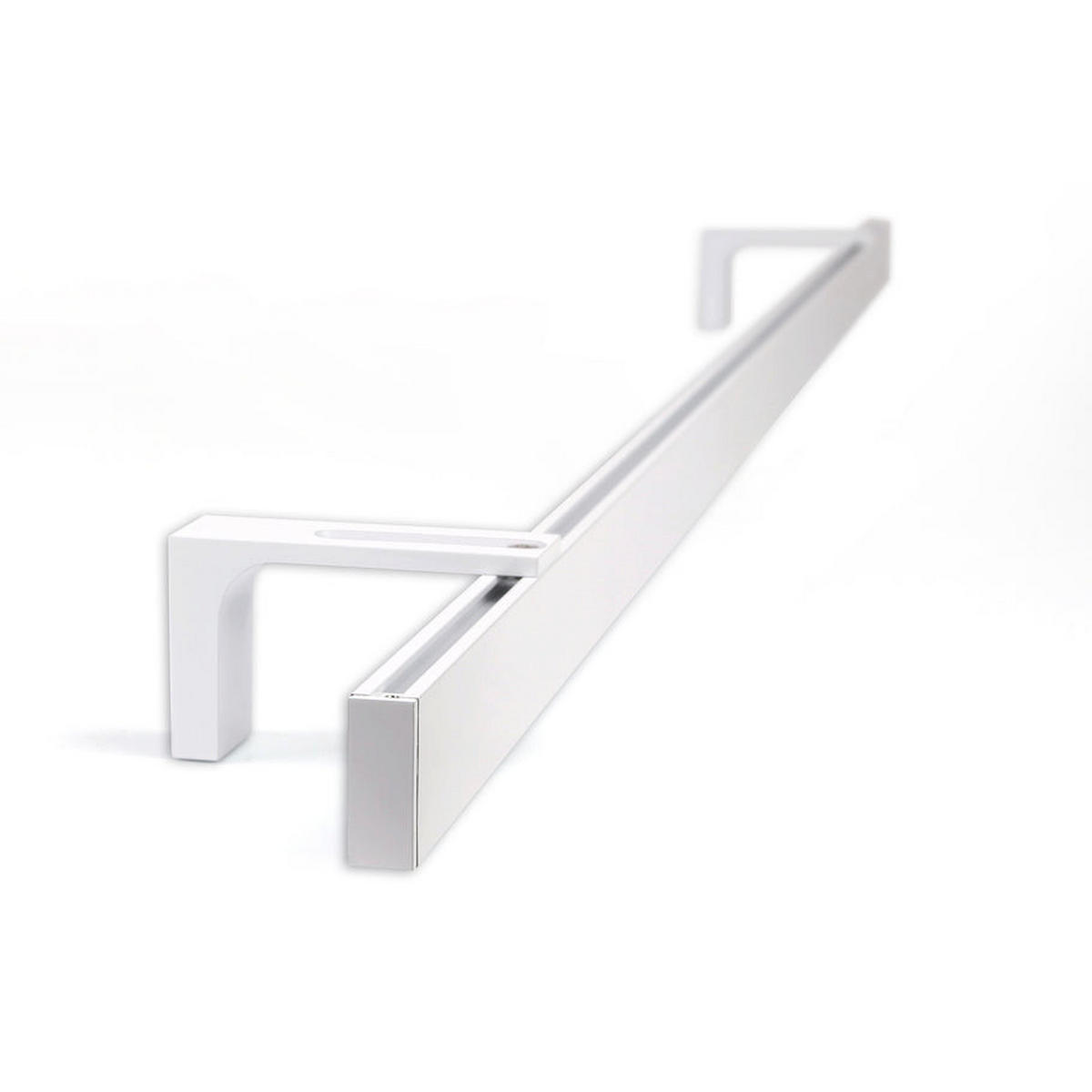 GARDINENSCHIENE 1-lauf Loft 380cm - Weiß, Metall (380cm) - Deco-Raum