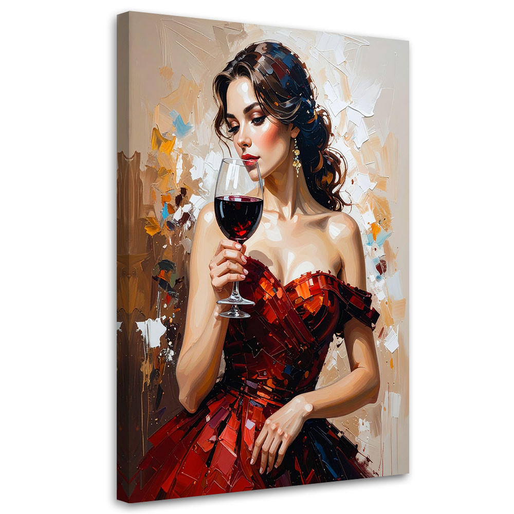 Feeby Leinwandbild Braun 60x90 cm
