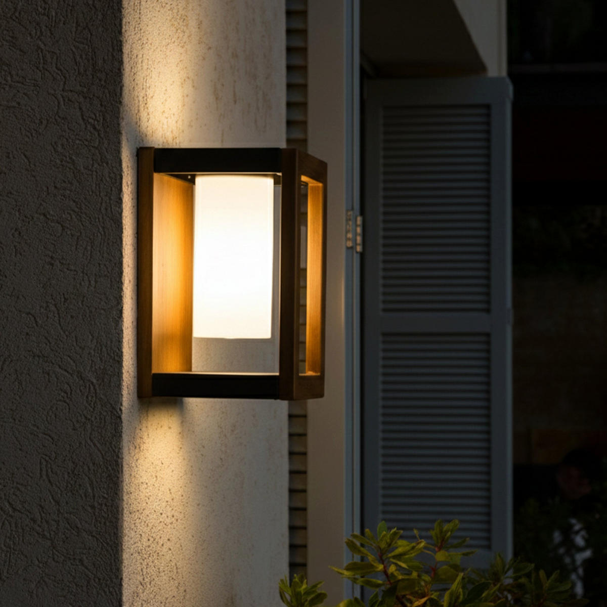 SERAPHINA 200LM Solar-Wandleuchte - Braun, Kunststoff (20/20/31cm) - Lumisky