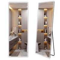 SPIEGEL Rea Led Classico 60x170cm Black - Schwarz, Glas (60/170/2cm) - REA